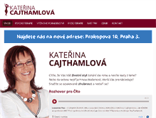 Tablet Screenshot of cajthamlova.cz